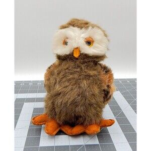Vintage R Dakin Owlbert Owl Plush 28-1039 Brown Bird Stuffed Toy Animal 1980 Tag